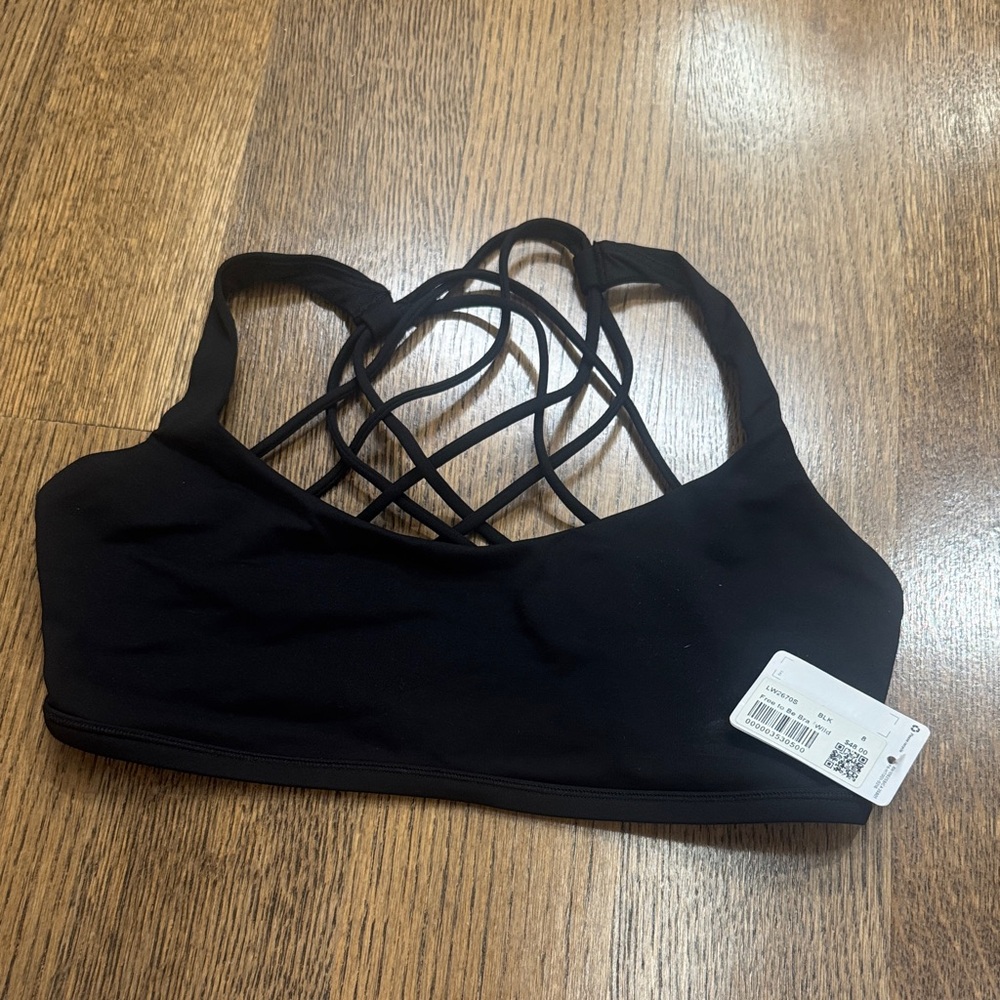 Lululemon Athletica Black Strappy Sports Bra